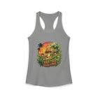 High Tides Good Vibes Tank Top – Cannabis and Magic Mushroom Graphic Tank | Trippy Beach Sunset Summer Top | Enchanted Haze Gift