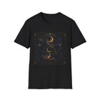 Celestial Triple Moon Goddess T-Shirt – Mystical Lunar Feminine Graphic Tee | Cosmic Divine Energy Fantasy Shirt | Witchy Moon Lover Gift