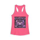 Cancer Kawaii Goth Crab Tank Top – Cute Zodiac Astrology Graphic Tank | Pastel Gothic Celestial Sea Creature Summer Top | Cancer Horoscope Gift