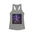 Leap First, Survive Later Tank Top – Dragon Fantasy Graphic Tank | Epic Adventure Quote Summer Top | Fangs & Fairy Tales Gift