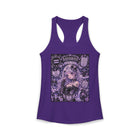 Aquarius Kawaii Goth Girl Tank Top – Cute Zodiac Astrology Graphic Sleeveless Shirt | Pastel Gothic Cosmic Summer Tank | Aquarius Horoscope Gift