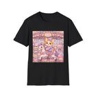 Kawaii Corgi Carousel T-Shirt – Cute Pastel Carnival Dog Graphic Tee | Whimsical Merry-Go-Round Shirt | Cutiecore Gift for Dog Lovers