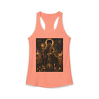 Leo Celestial Sun Priestess Tank Top – Mystical Zodiac Astrology Graphic Tank | Golden Solar Fantasy Summer Top | Leo Horoscope Gift