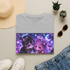 Kawaii Pastel Goth Bubble Tea Shirt – Cute But Cursed Anime Couple Tee with Skulls, Bats & Gothic Aesthetic