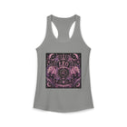 Leo Celestial Lion Crest Tank Top – Mystical Zodiac Astrology Graphic Tank | Moon & Stars Fantasy Summer Top | Leo Horoscope Gift