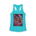 Stoner Sloth Tank Top – Cannabis and Magic Mushroom Graphic Tank | Trippy Psychedelic Sloth Summer Top | Enchanted Haze Gift