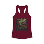 Puff Past the Fear Tank Top – Cannabis and Magic Mushroom Graphic Tank | Spooky Psychedelic Stoner Summer Top | Enchanted Haze Gift