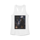 Cancer Moonlit Witch Tank Top – Mystical Zodiac Astrology Graphic Tank | Celestial Coastal Fantasy Summer Top | Cancer Horoscope Gift