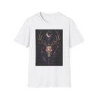 Mystical Deer Skull T-Shirt – Crescent Moon & Antler Fantasy Graphic Tee | Whimsical Fairycore Nature Shirt | Fairy Dust & Moonbeams Gift