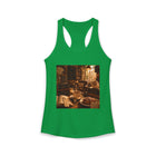Cozy Library Café Tank Top – Book Lover Coffee Graphic Tank | Warm Reading Nook Literary Summer Top | Reader Gift from The Bookworm’s Hideaway