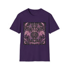Leo Celestial Lion Crest T-Shirt – Mystical Zodiac Astrology Graphic Tee | Moon & Stars Fantasy Emblem Shirt | Leo Horoscope Gift