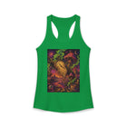 Melting Pocket Watch Tank Top – Cannabis and Magic Mushroom Graphic Tank | Trippy Surreal Time Warp Summer Top | Enchanted Haze Gift