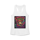 Mentally in Another Dimension Tank Top – Cannabis and Magic Mushroom Graphic Tank | Trippy Psychedelic Summer Top | Enchanted Haze Gift