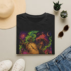 Melting Pocket Watch T-Shirt – Cannabis and Magic Mushroom Graphic Tee | Trippy Surreal Time Warp Shirt | Enchanted Haze Gift