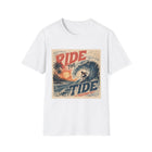 Ride the Tide T-Shirt – Vintage Surf Wave Graphic Tee | Retro Surfer Beach Shirt | Coastal Summer Gift