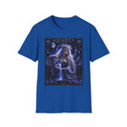 Aquarius Celestial Goddess Tank Top – Mystical Zodiac Astrology Graphic Tank | Cosmic Moon & Stars Summer Top | Aquarius Horoscope Gift