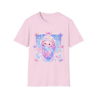 Kawaii Axolotl Milkshake T-Shirt – Cute Pastel Axolotl Dessert Graphic Tee | Sweet Candycore Drink Shirt | Cutiecore Gift