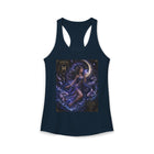 Pisces Celestial Moon Sorceress Tank Top – Mystical Zodiac Astrology Graphic Tank | Cosmic Fantasy Water Sign Summer Top | Pisces Horoscope Gift