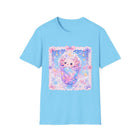 Kawaii Axolotl Milkshake T-Shirt – Cute Pastel Axolotl Dessert Graphic Tee | Sweet Candycore Drink Shirt | Cutiecore Gift