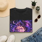 Celestial Dragon Moon T-Shirt – Purple Fantasy Dragon & Full Moon Graphic Tee | Whimsical Fairycore Magic Shirt | Fairy Dust & Moonbeams Gift