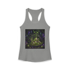Dragon Hoard Tank Top – Cannabis and Magic Mushroom Graphic Tank | Psychedelic Crystal Dragon Summer Top | Enchanted Haze Gift