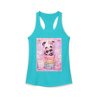 Kawaii Panda Macaron Tank Top – Cute Pastel Panda Graphic Tank | Sweet Dessert Animal Summer Top | Candycore Cutiecore Gift