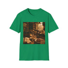 Cozy Library Café T-Shirt – Book Lover Coffee Graphic Tee | Warm Reading Nook Literary Shirt | Reader Gift from The Bookworm’s Hideaway