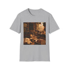 Cozy Library Café T-Shirt – Book Lover Coffee Graphic Tee | Warm Reading Nook Literary Shirt | Reader Gift from The Bookworm’s Hideaway