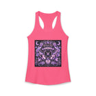 Pisces Celestial Gothic Crest Tank Top – Mystical Zodiac Astrology Graphic Tank | Moon & Roses Fantasy Summer Top | Pisces Horoscope Gift