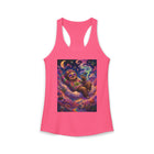 Stoner Sloth Tank Top – Cannabis and Magic Mushroom Graphic Tank | Trippy Psychedelic Sloth Summer Top | Enchanted Haze Gift