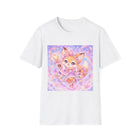 Kawaii Fox Fairy T-Shirt – Cute Pastel Magical Fox Graphic Tee | Fantasy Star Wand Animal Shirt | Cutiecore Gift for Fox Lovers