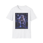 Aquarius Celestial Goddess Tank Top – Mystical Zodiac Astrology Graphic Tank | Cosmic Moon & Stars Summer Top | Aquarius Horoscope Gift
