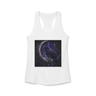 Moonlit Raven Tank Top – Celestial Crow & Crescent Moon Graphic Tank | Mystical Fairycore Summer Top | Fairy Dust & Moonbeams Gift