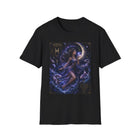 Pisces Celestial Moon Sorceress T-Shirt – Mystical Zodiac Astrology Graphic Tee | Cosmic Fantasy Water Sign Shirt | Pisces Horoscope Gift