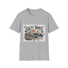 Salty Bones T-Shirt – Pirate Shipwreck Skeleton Beach Graphic Tee | Vintage Coastal Skull Shirt | Nautical Summer Gift