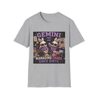 Gemini Managing Chaos Since Birth T-Shirt – Funny Zodiac Panda Graphic Tee | Cute Astrology Meme Shirt | Gemini Horoscope Gift