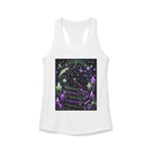 Reaper Kitty Spell Books Tank Top – Kawaii Pastel Goth Black Cat Tank with Scythe, Potions & Witchy Magic