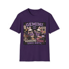 Gemini Managing Chaos Since Birth T-Shirt – Funny Zodiac Panda Graphic Tee | Cute Astrology Meme Shirt | Gemini Horoscope Gift