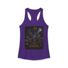 Aries Celestial Constellation Tank Top – Mystical Zodiac Astrology Graphic Tank | Cosmic Ram Stars & Moon Summer Top | Aries Horoscope Gift