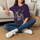 Libra Celestial Twin Foxes T-Shirt – Mystical Zodiac Astrology Graphic Tee | Moonlit Fantasy Fox Shirt | Libra Horoscope Gift