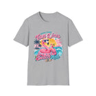 Tan Lines & Beach Mode T-Shirt – Funny Flamingo Pool Float Graphic Tee | Tropical Summer Beach Shirt | Vacation Gift