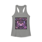 Cancer Kawaii Goth Crab Tank Top – Cute Zodiac Astrology Graphic Tank | Pastel Gothic Celestial Sea Creature Summer Top | Cancer Horoscope Gift
