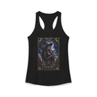Cancer Crystal Ball Witch Tank Top – Mystical Zodiac Astrology Graphic Tank | Celestial Moon Magic Fantasy Summer Top | Cancer Horoscope Gift