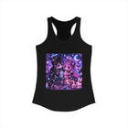 Kawaii Pastel Goth Bubble Tea Tank Top – Cute But Cursed Anime Couple Tank with Skulls, Bats & Gothic Aesthetic