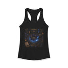 Aquarius Celestial Zodiac Wheel Tank Top – Mystical Astrology Graphic Tank | Cosmic Constellation & Moon Summer Top | Aquarius Horoscope Gift