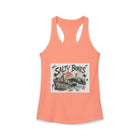 Salty Bones Tank Top – Pirate Shipwreck Skeleton Beach Graphic Tank | Vintage Coastal Skull Summer Top | Nautical Vacation Gift