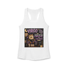 Virgo My Social Battery Is Permanently in Low Power Mode Tank Top – Funny Zodiac Owl Graphic Tank | Cute Astrology Introvert Meme Sleeveless Shirt | Virgo Horoscope Gift