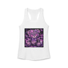 Kawaii Creepy Teddy Bear Tank Top – Pastel Goth Plush Bear Tank with Button Eyes & Spooky Cute Aesthetic
