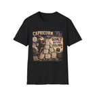 Capricorn Goals Before Feelings T-Shirt – Funny Zodiac Goat Graphic Tee | Ambitious Astrology Meme Shirt | Capricorn Horoscope Gift