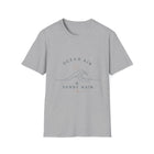 Ocean Air & Sandy Hair T-Shirt – Minimalist Beach Wave Graphic Tee | Coastal Summer Shirt | Ocean Lover Gift